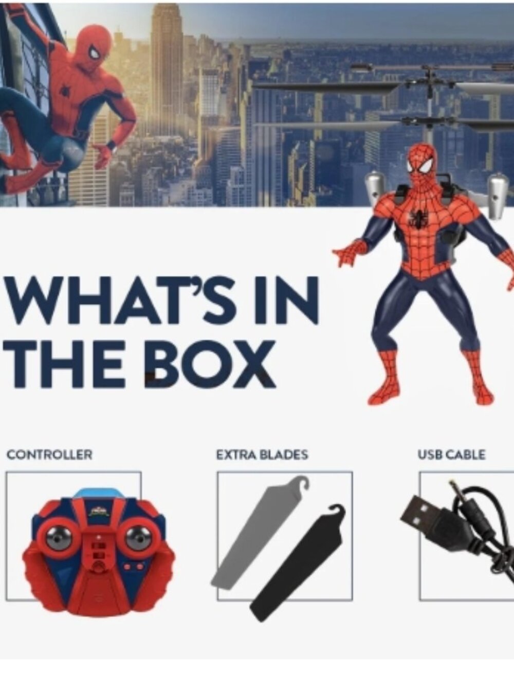 World Tech Toys Marvel Spider-Man IR RC Flying Figure (New)
